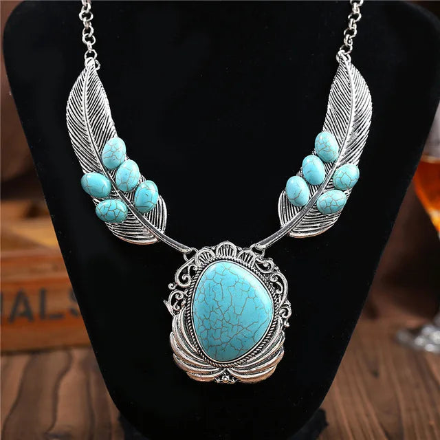 Indian Ethnic Statement Large Collar Necklace Women Boho Tribal Vintage Maxi Big Chunky Retro Moon Pendant Necklace Jewelry