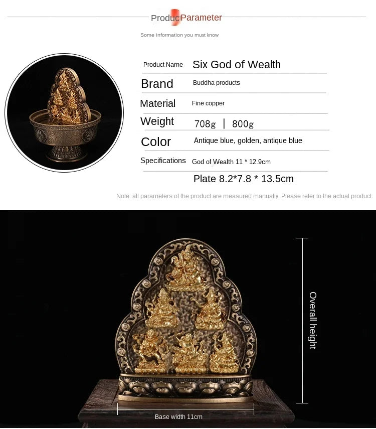 Tibet Buddhism Water God of Wealth Yellow God of Wealth Six Road God of Wealth the Five Jambhalas Tibetan Bala Buddha Offering