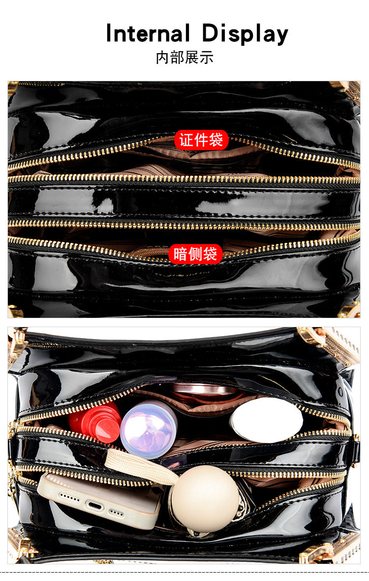 Bags Women's Bags Crocodile Pattern Handbags 2025 Foreign Trade New Trendy Ladies Handbags Women's Shoulder Bags
