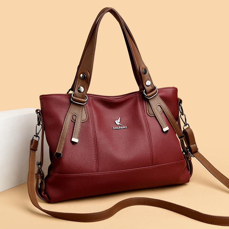 Bags Women's Bags New 2025 Crossbody Bags Women's Shoulder Bags Women's Atmospheric Middle-Aged Women's Handbags Women's One Piece Dropshipping