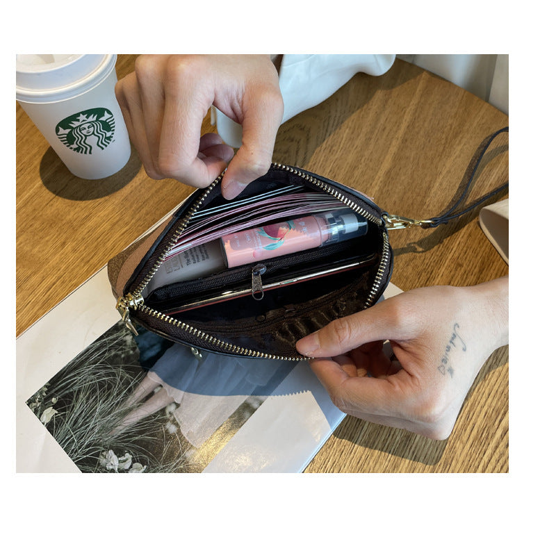 2025 New Handbags Women's Small Bags Fashionable Shoulder Crossbody Bags Trendy Wallets Women's Long Mobile Phone Bags Mom's Style