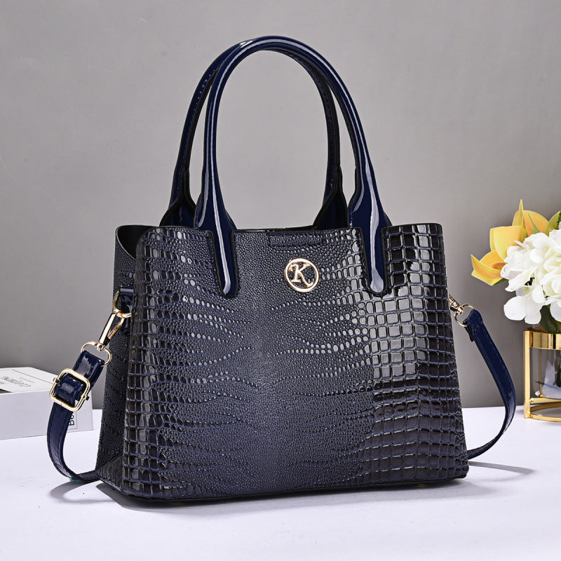 Trendy Handbags for Women 2026 New Crocodile Pattern Women's Bags European and American Fashion Handbags Single Shoulder Crossbody Bag