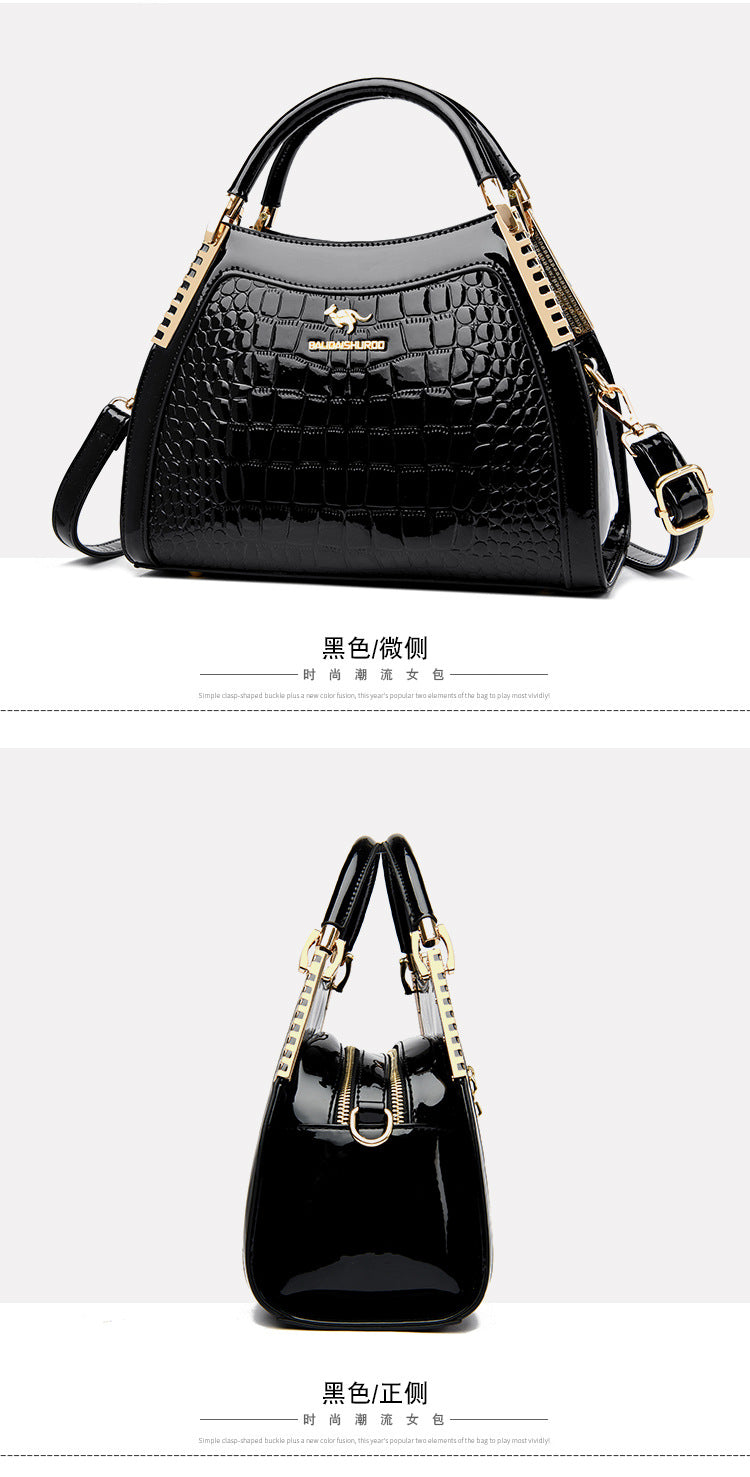 Bags Women's Bags Crocodile Pattern Handbags 2025 Foreign Trade New Trendy Ladies Handbags Women's Shoulder Bags
