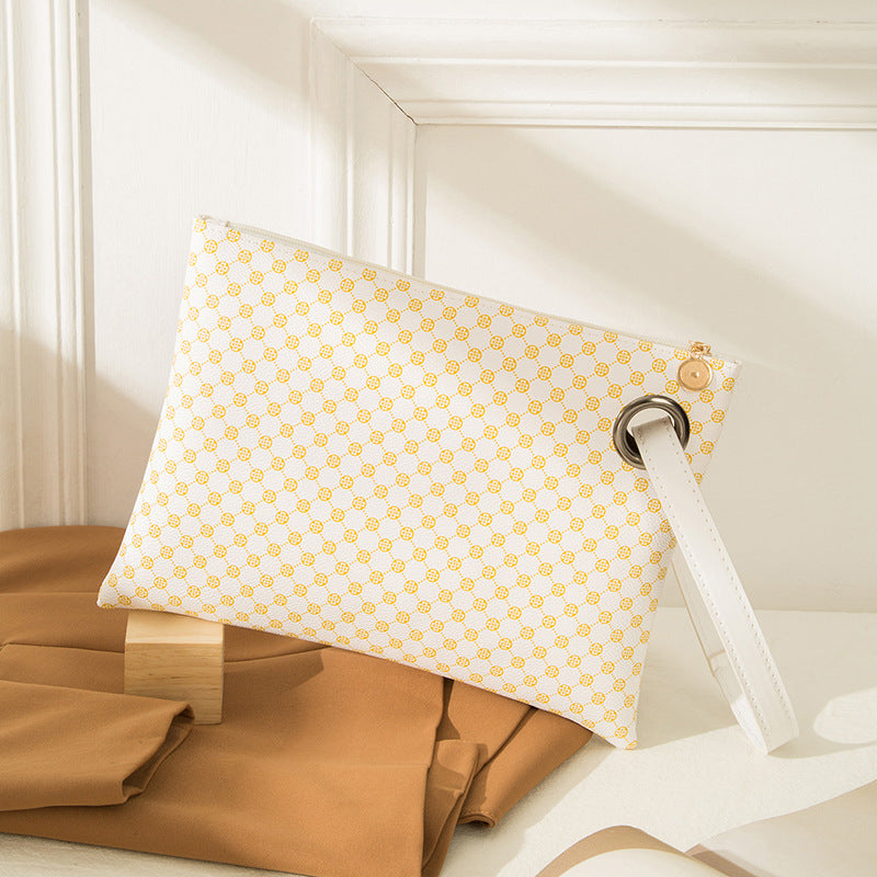 2025 Handbags Retro Printed Women's Briefcase Trendyy Fashion Handheld Small Square Bag Mobile Phone Bag
