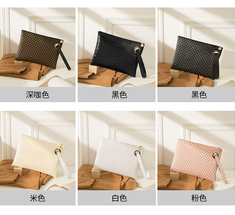 2025 Handbags Retro Printed Women's Briefcase Trendyy Fashion Handheld Small Square Bag Mobile Phone Bag