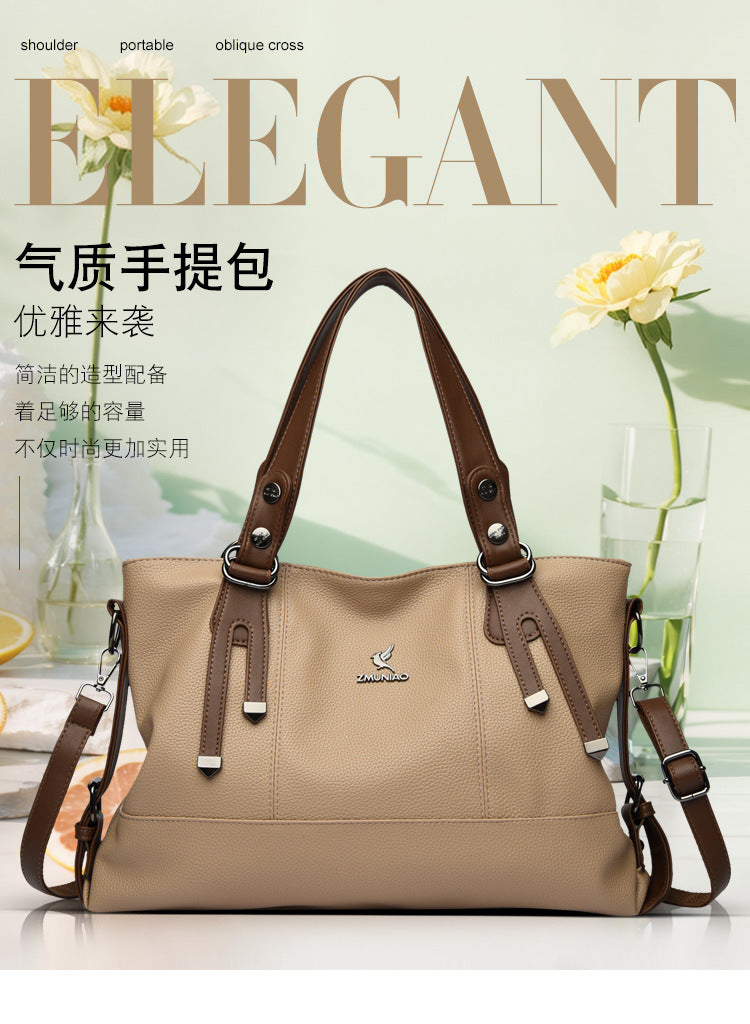 Bags Women's Bags New 2025 Crossbody Bags Women's Shoulder Bags Women's Atmospheric Middle-Aged Women's Handbags Women's One Piece Dropshipping