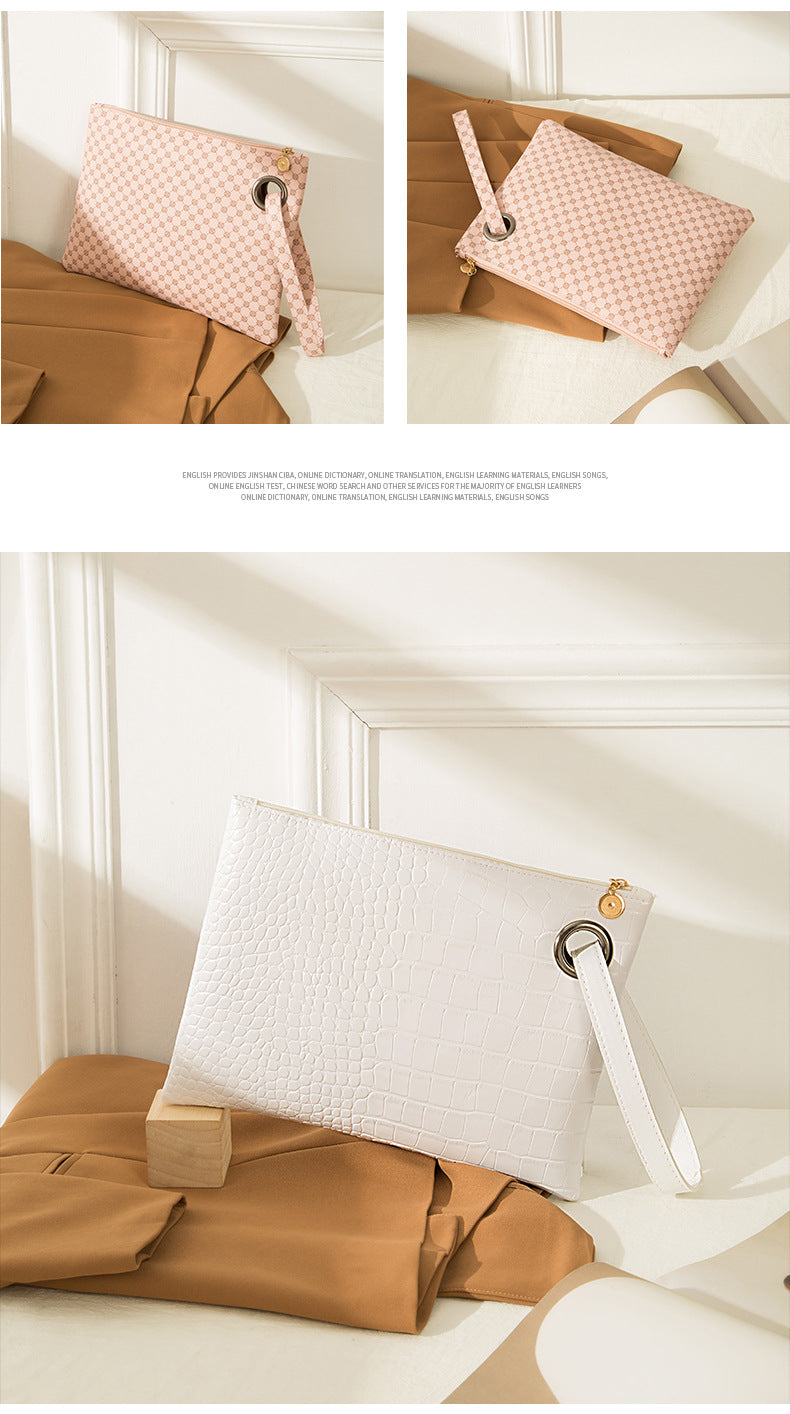 2025 Handbags Retro Printed Women's Briefcase Trendyy Fashion Handheld Small Square Bag Mobile Phone Bag