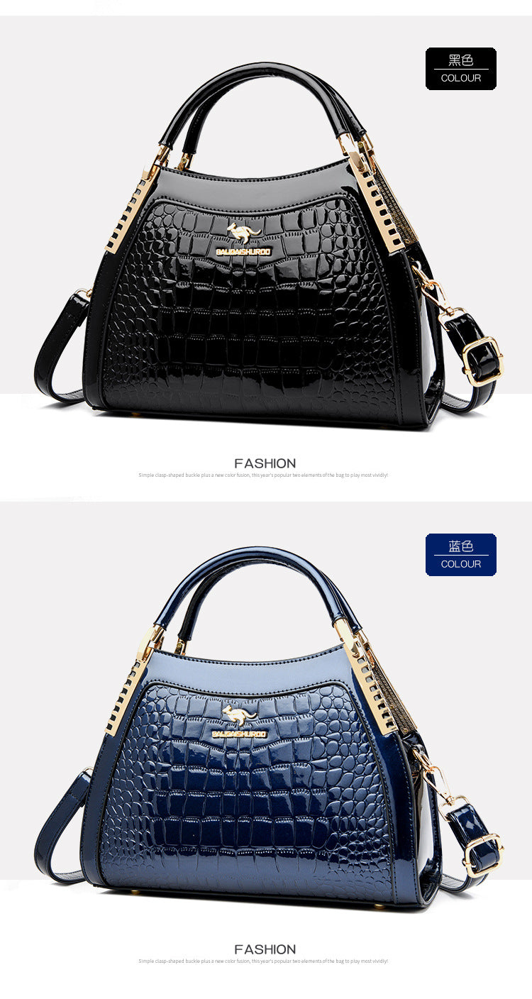 Bags Women's Bags Crocodile Pattern Handbags 2025 Foreign Trade New Trendy Ladies Handbags Women's Shoulder Bags