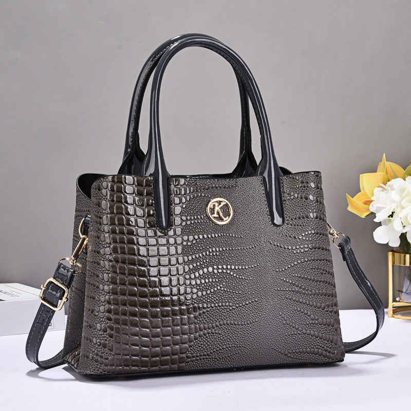 Trendy Handbags for Women 2026 New Crocodile Pattern Women's Bags European and American Fashion Handbags Single Shoulder Crossbody Bag