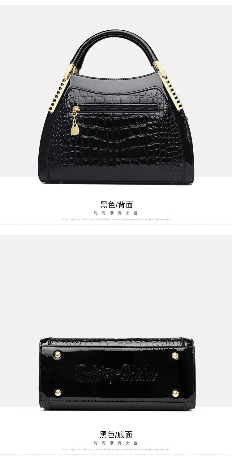 Bags Women's Bags Crocodile Pattern Handbags 2025 Foreign Trade New Trendy Ladies Handbags Women's Shoulder Bags