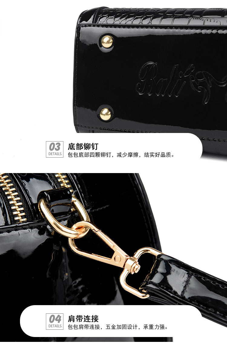 Bags Women's Bags Crocodile Pattern Handbags 2025 Foreign Trade New Trendy Ladies Handbags Women's Shoulder Bags