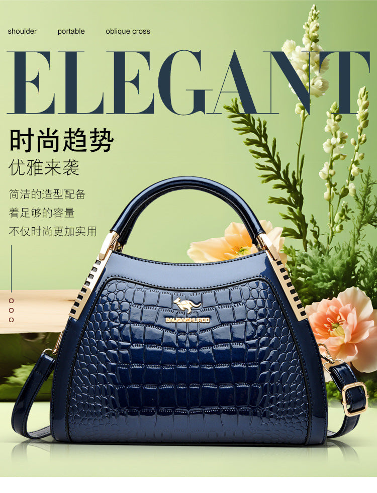 Bags Women's Bags Crocodile Pattern Handbags 2025 Foreign Trade New Trendy Ladies Handbags Women's Shoulder Bags