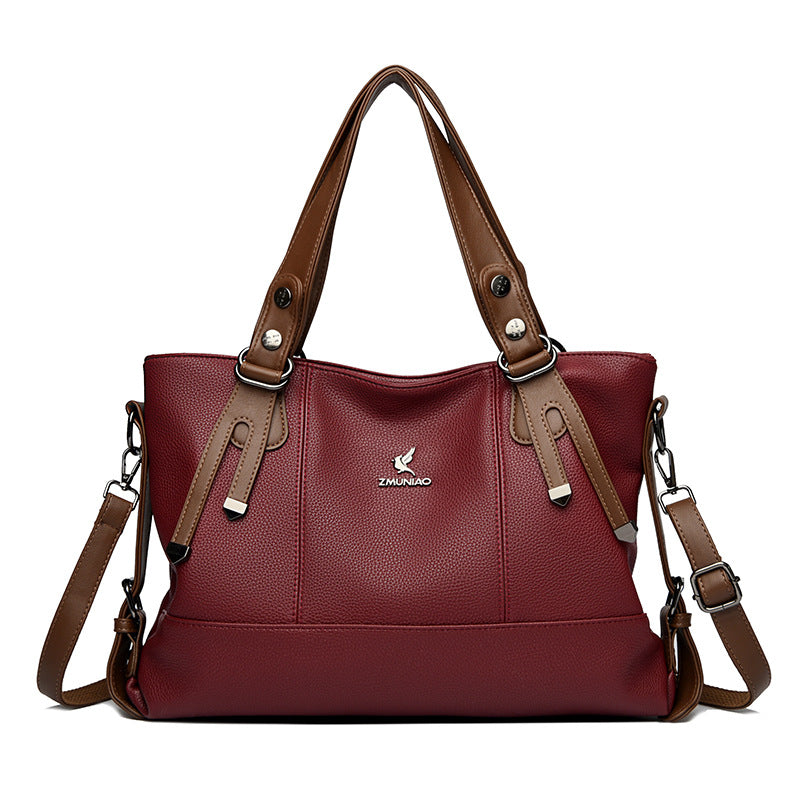 Bags Women's Bags New 2025 Crossbody Bags Women's Shoulder Bags Women's Atmospheric Middle-Aged Women's Handbags Women's One Piece Dropshipping