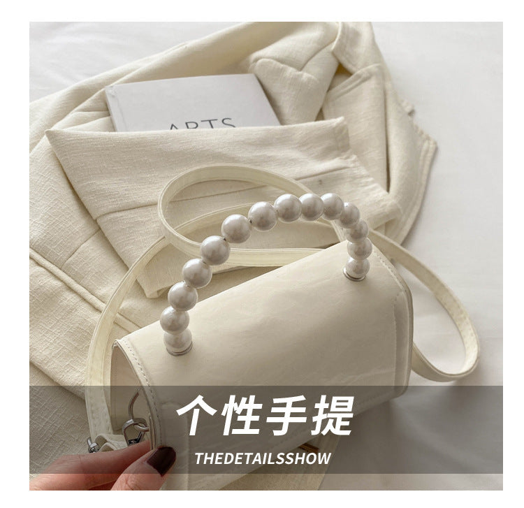 Trendy and Sophisticated Niche Handbags for Women, Popular in 2025 Summer, New Pearl Design Small Tote and Crossbody Bag