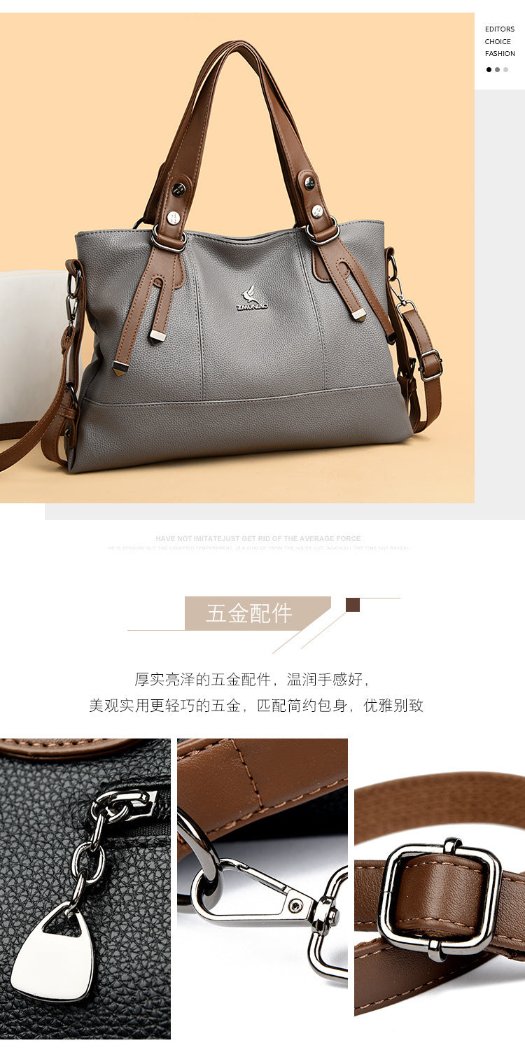 Bags Women's Bags New 2025 Crossbody Bags Women's Shoulder Bags Women's Atmospheric Middle-Aged Women's Handbags Women's One Piece Dropshipping