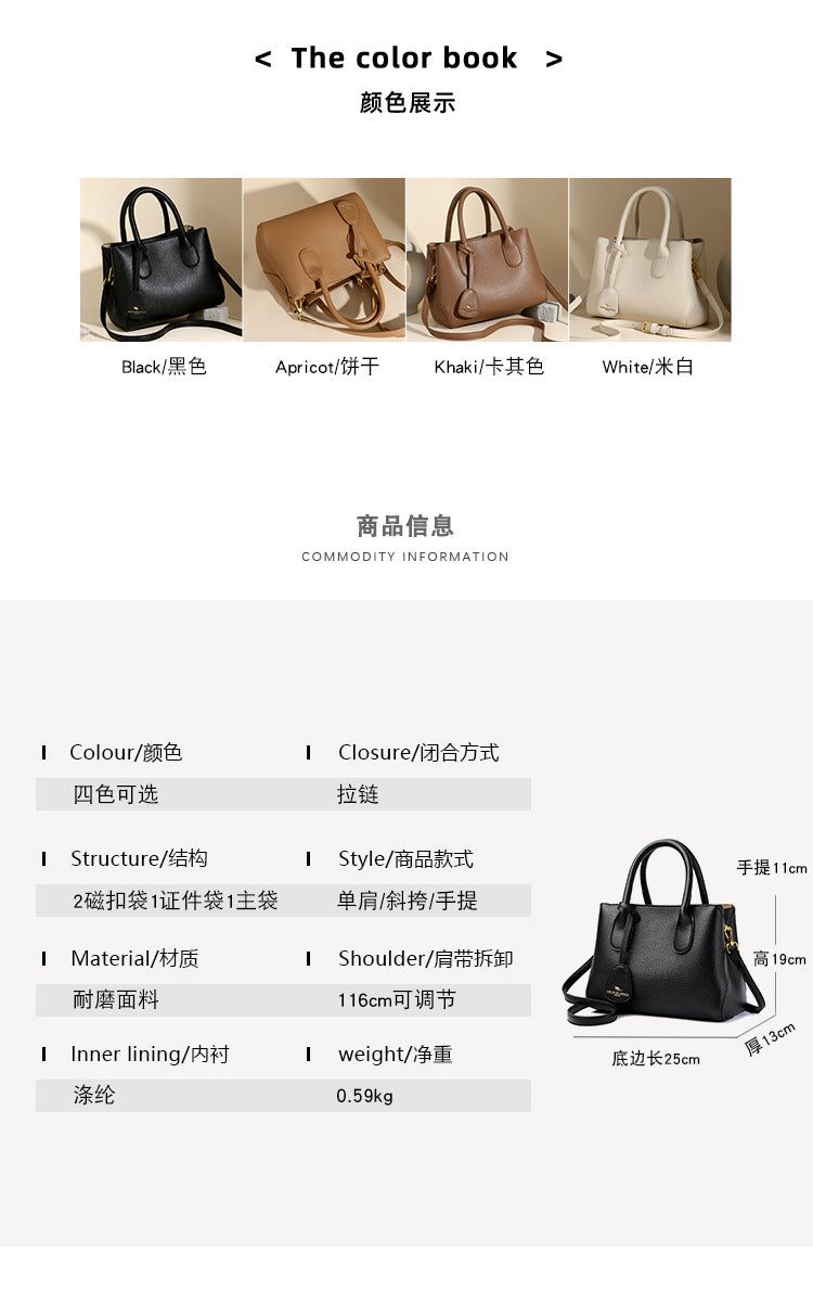 handbags Shoulder Hand Crossbody Bag 2025 New Commuter Ladies Fashion Middle-aged Handbag Mother
