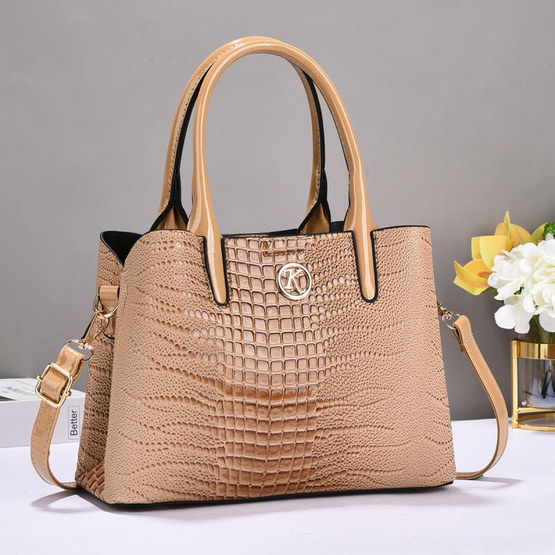 Trendy Handbags for Women 2026 New Crocodile Pattern Women's Bags European and American Fashion Handbags Single Shoulder Crossbody Bag
