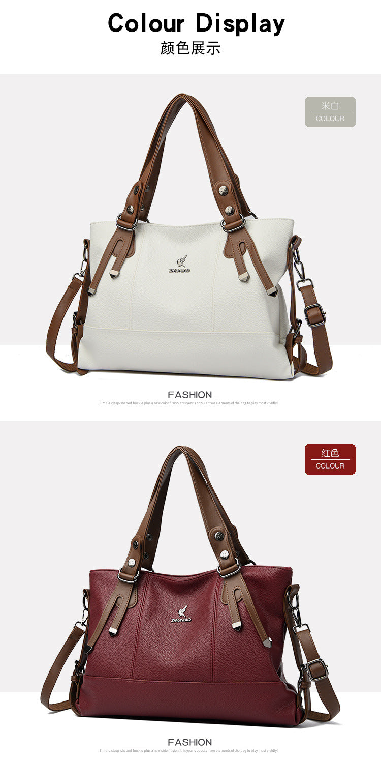 Bags Women's Bags New 2025 Crossbody Bags Women's Shoulder Bags Women's Atmospheric Middle-Aged Women's Handbags Women's One Piece Dropshipping