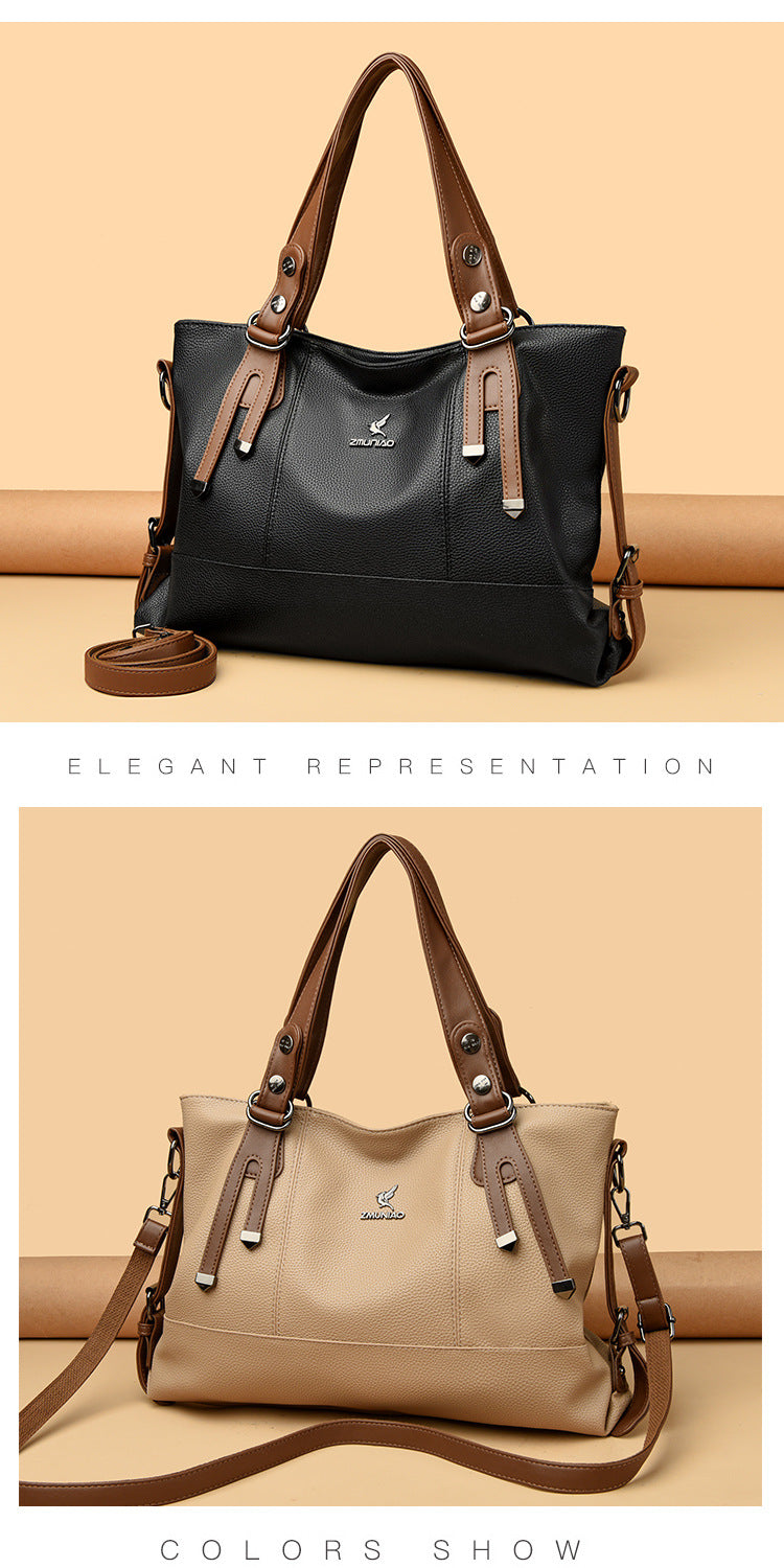 Bags Women's Bags New 2025 Crossbody Bags Women's Shoulder Bags Women's Atmospheric Middle-Aged Women's Handbags Women's One Piece Dropshipping