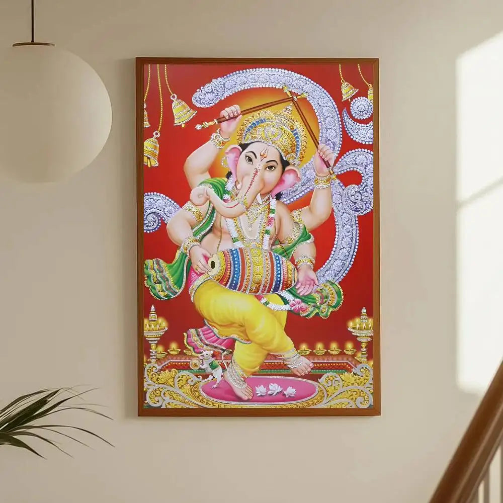Hindu God Goddess Lord Shiv Parvati Ganesha Hanuman Poster Sticker Print Waterproof Wall Art For Living Room Bedroom Home Decor