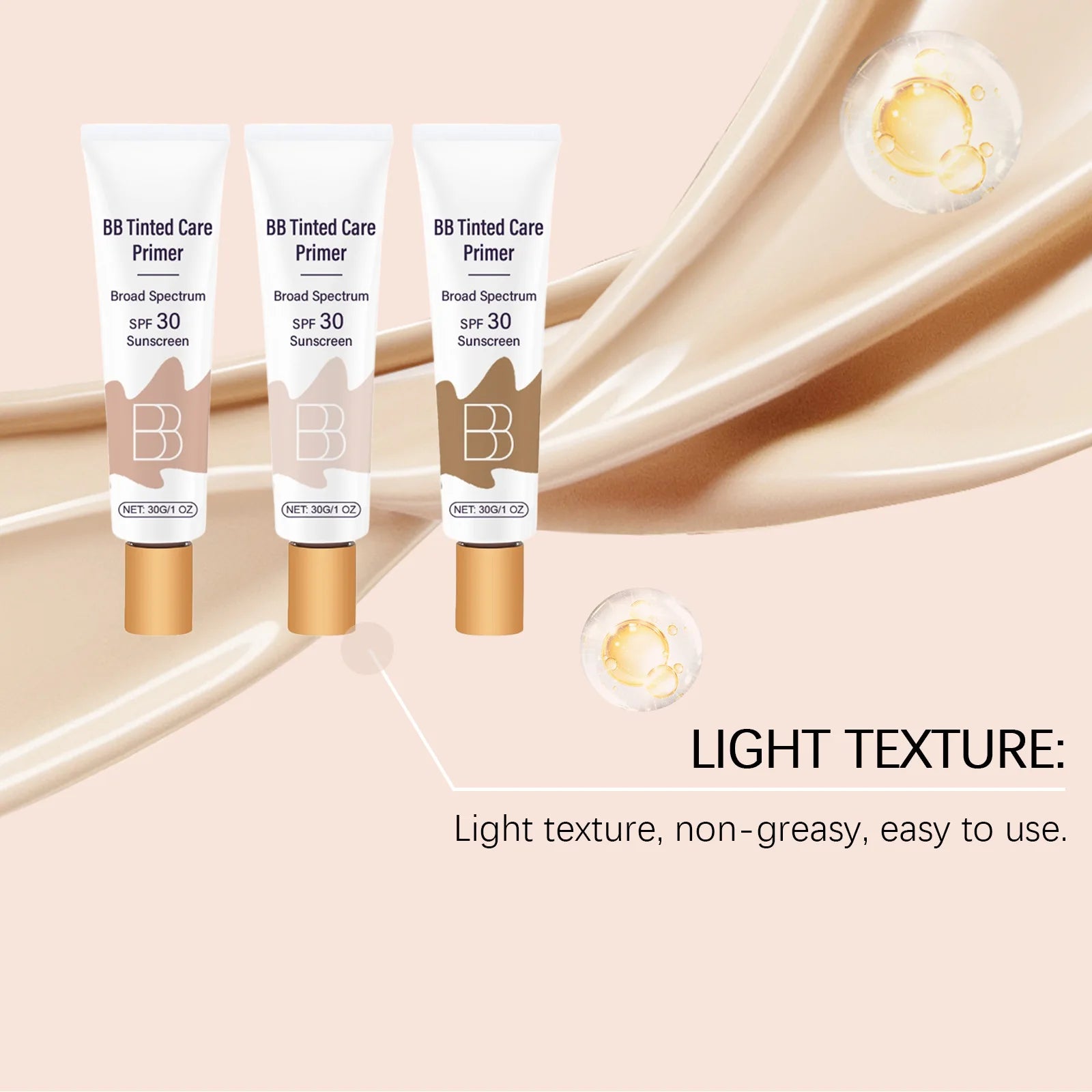 Sunscreen BB Cream Protect Sun Burn Calm Redness Balance Oil Shine Conceal Face Blemish Enhance Skin Barrier Portable Concealer