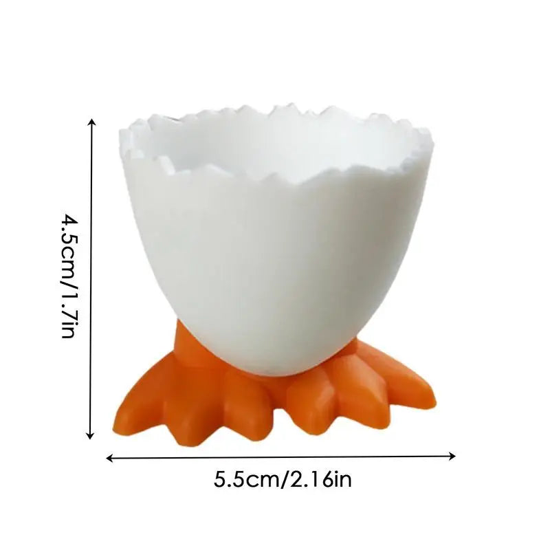 Egg Cup Egg Holder for Countertop Chicken Feet Egg Tray Egg Stand Tool Creative Fun Cutlery for Kitchen Bakery Home Table Decor
