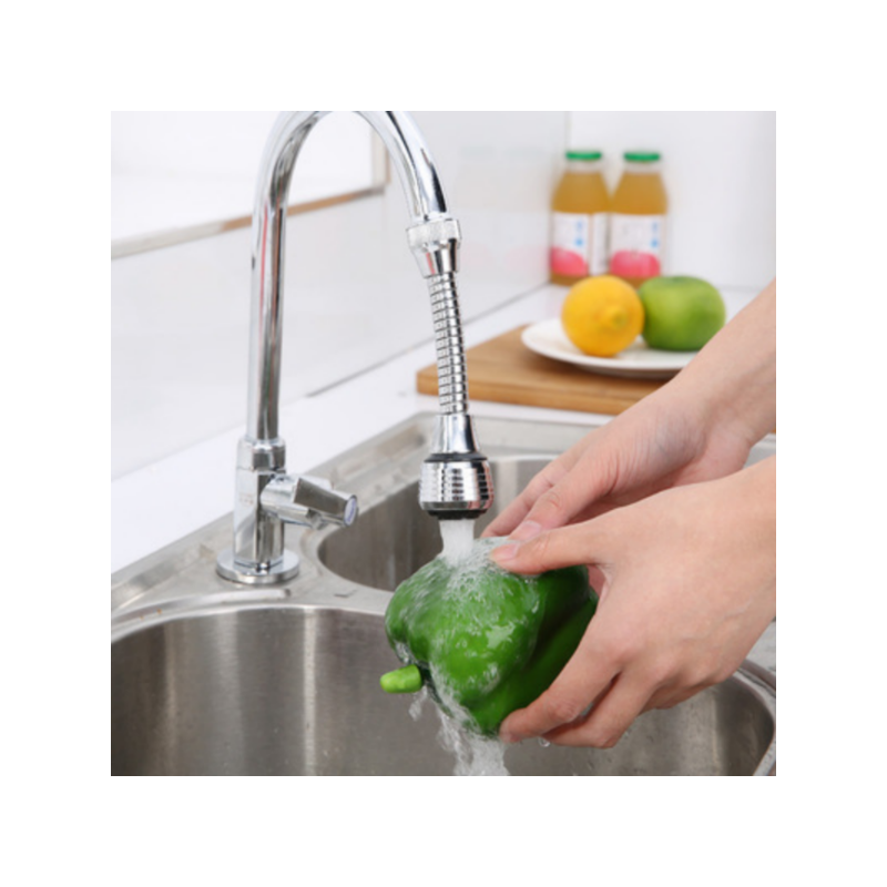 Kitchen Stainless Steel Faucet Shower Water Saver Lengthened 360 Degree Rotating Faucets Anti-splash Sprinkler Spray Extender