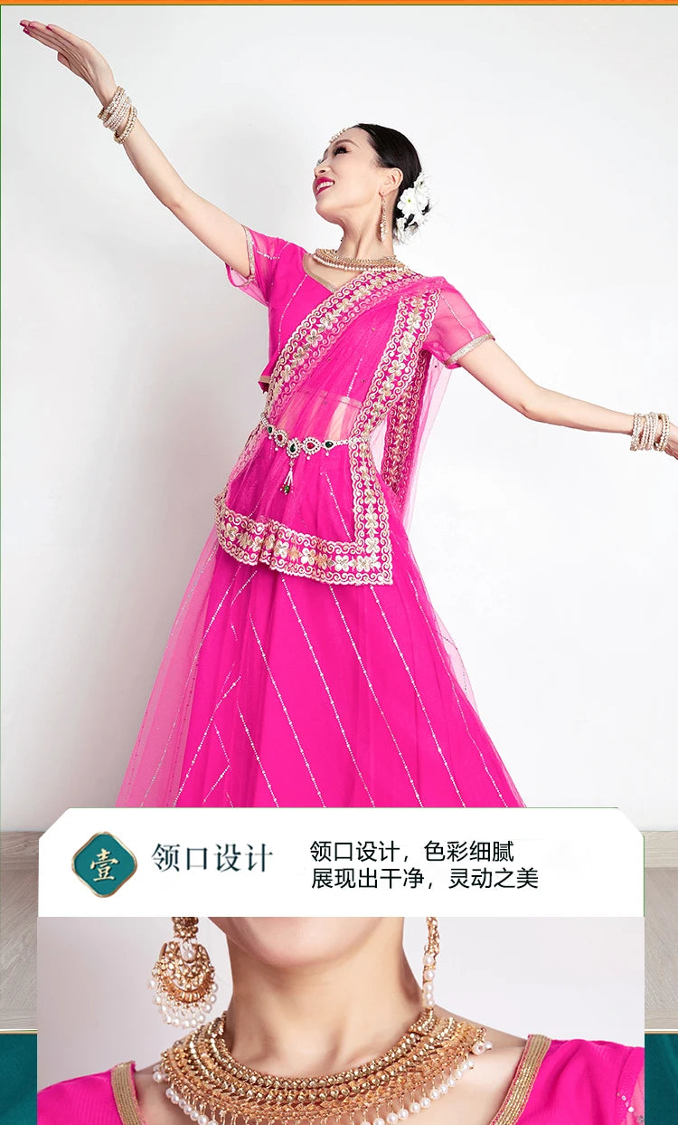 2025 indian traditional clothing pakistani sarees dress women elegant clothing party dress cosplay dance wear stage dress a9