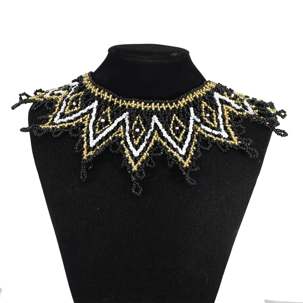 Boho Ethnic Big Choker Necklaces Women Handmade Jewelry Indian Statement Layered Collar Necklace Collier Femme Tribal Party Gift