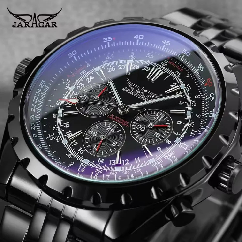 High-End Men's Watches Are a Stylish and Functionally Practical Mechanical Timepiece Made of Stainless Steel, Featuring a Hollow Design and a Large Dial. Its Attractive Appearance Makes It Suitable for Everyday Gifts, and It