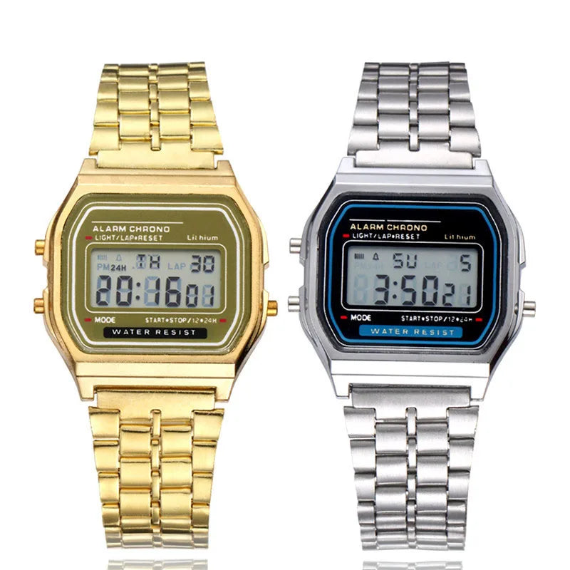 2025 Digital Watches For Men Sports Waterproof Bracelet Clock Gold Electronice LED Wristwatch Women Casucal montre homme relogio