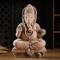 Thai Elephant God Sand Sculpture Home Decor Deity Display Stand Living Room TV Cabinet Ornament