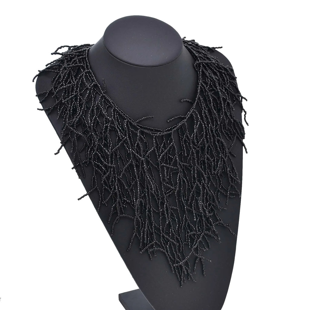 Boho Ethnic Big Choker Necklaces Women Handmade Jewelry Indian Statement Layered Collar Necklace Collier Femme Tribal Party Gift