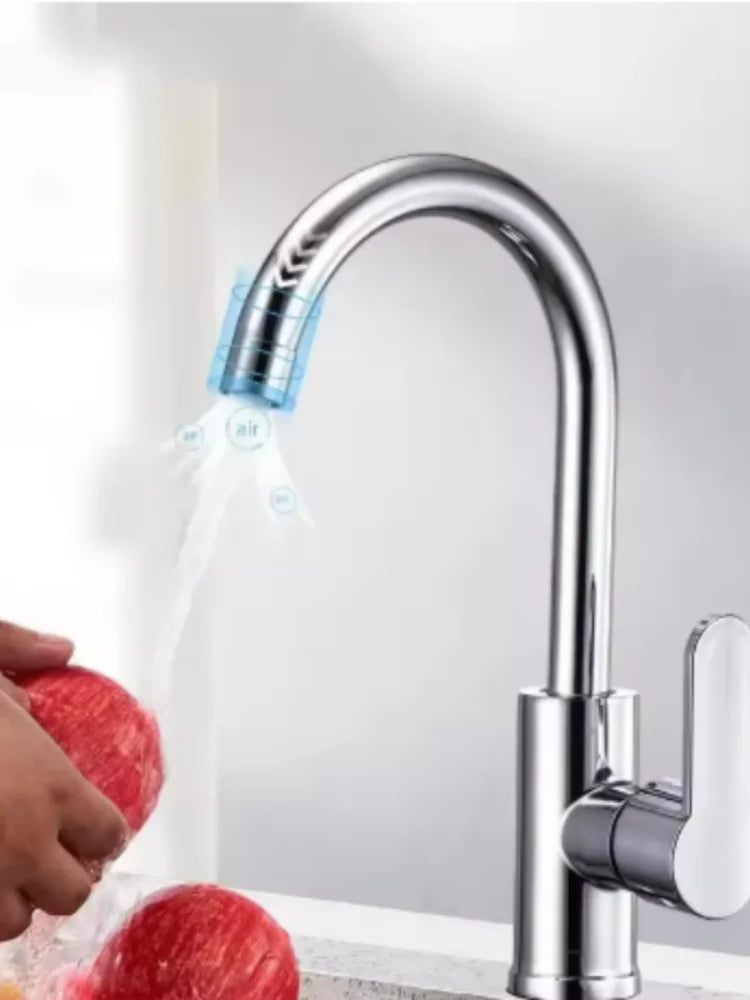 Large bend hot and cold water faucet, kitchen sink, sink, rotating faucet, bathroom, balcony, washbasin faucet