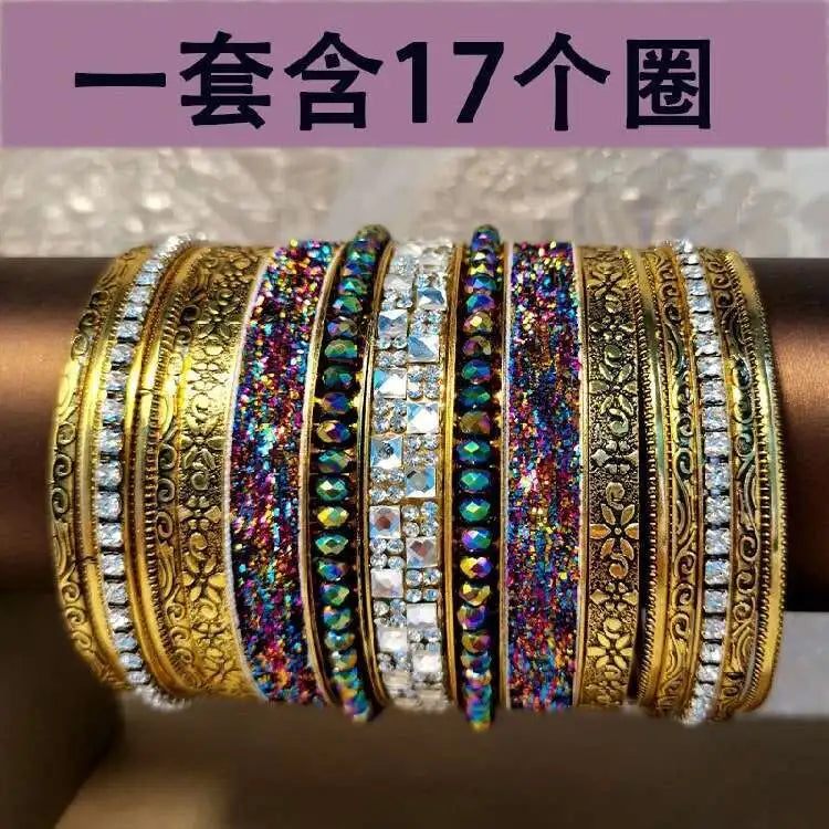 Indian Dance Multi Ring Bracelet Dai Dance Thai Dance Performance Accessories Performance Belly Dance Flying Dance