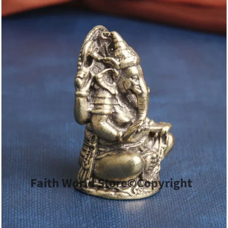 Thailand Japan korea temple Pocket God buddha GANESH elephant fortune god Statue protective talisman bring MONEY good luck