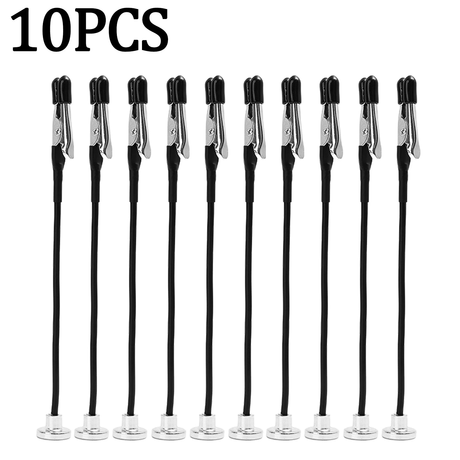 1-50PCS Magnetic Flexible Alligator Clip Electric Test Crocodile Clip for DIY Note Card Clamps Kitchen Menu Holder Photo Clips