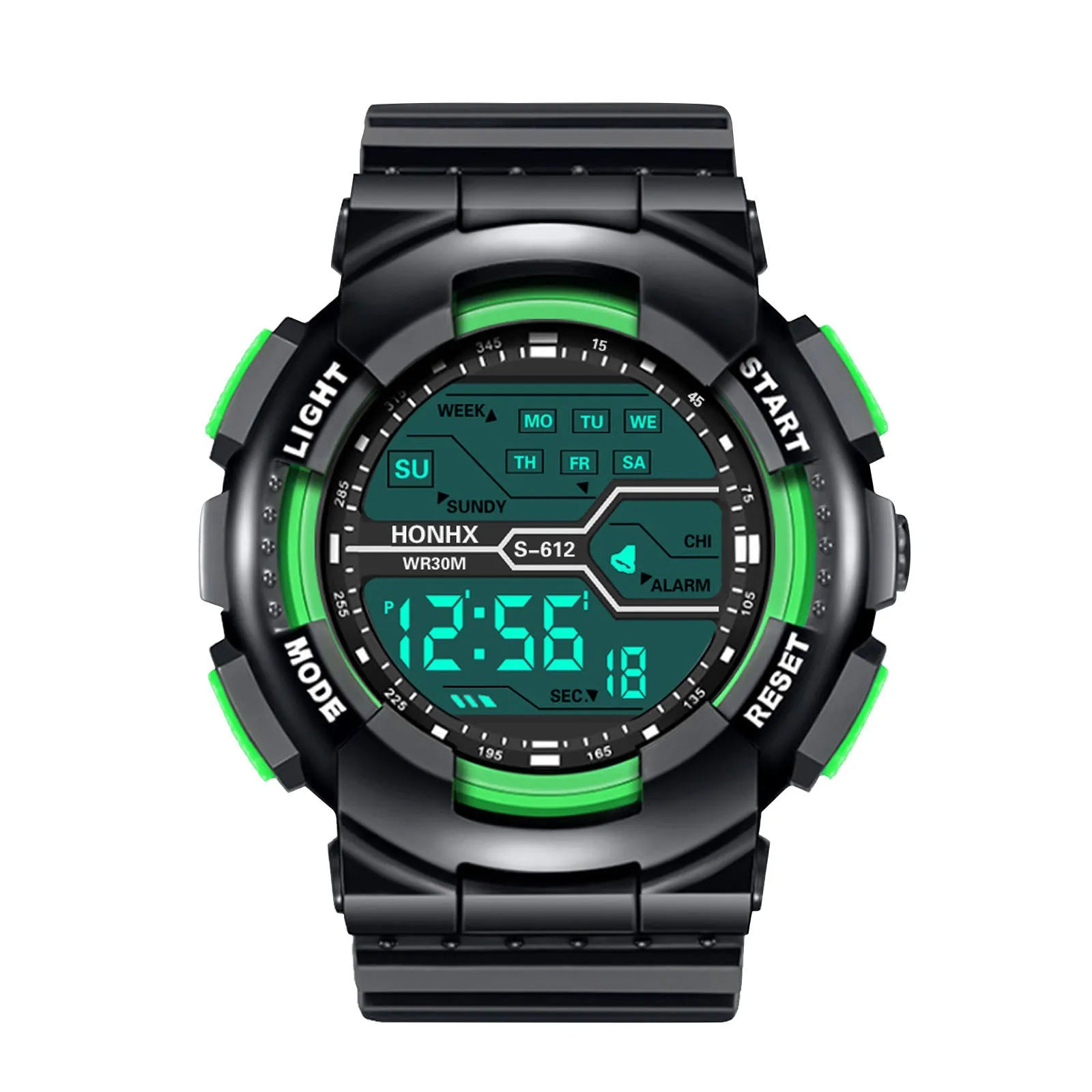 A Variety Of Styles Of Cool Sports Electronic Watches With Four Buttons