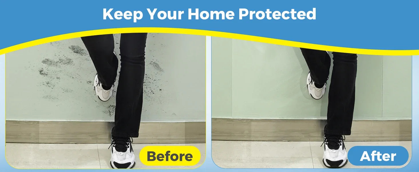 No Glue Static Transparent Wall Sticker Waterproof Anti Fouling Removable Wall Protector for Living Room Bedroom Home Use