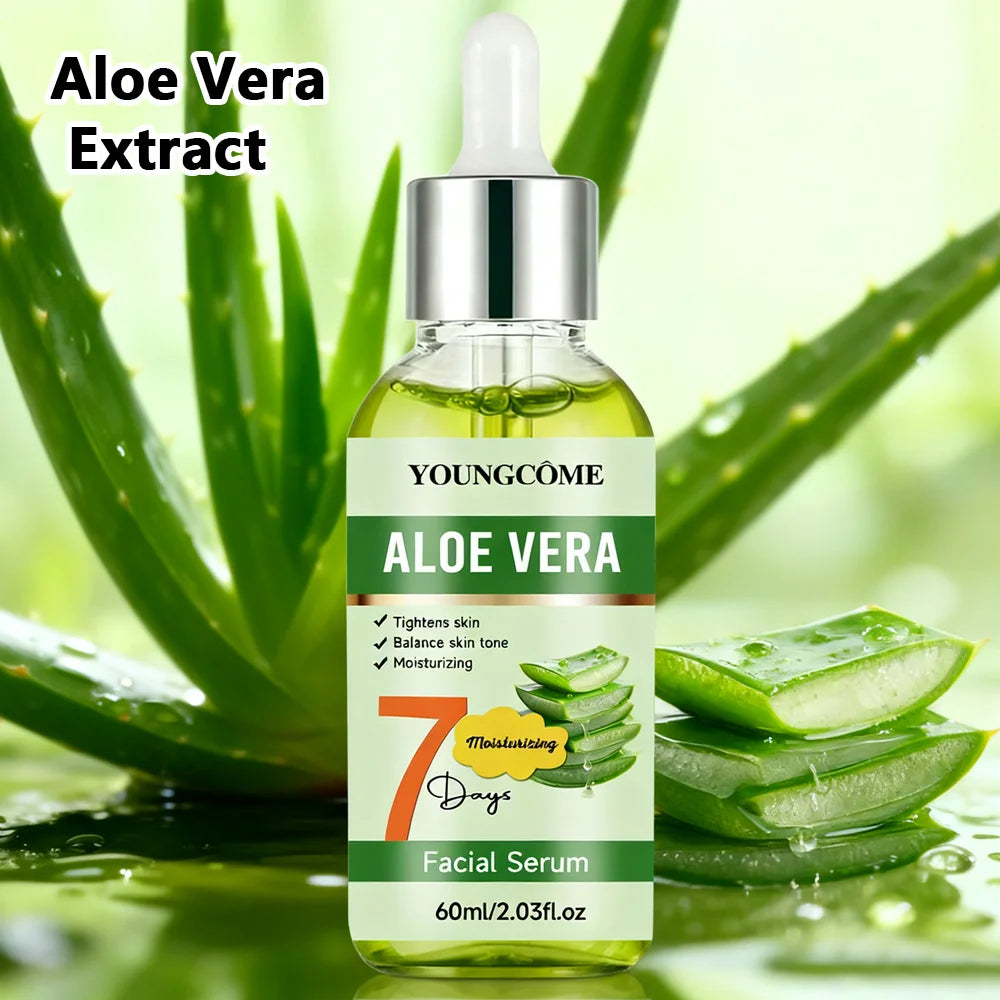 ALOE VERA Facial Serum - Skin Tightening, Hydrating & Soothing Formula | Balance Complexion | Natural Moisturizing Essence