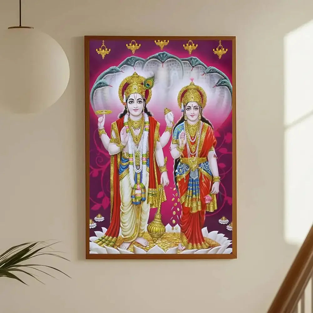 Hindu God Goddess Lord Shiv Parvati Ganesha Hanuman Poster Sticker Print Waterproof Wall Art For Living Room Bedroom Home Decor