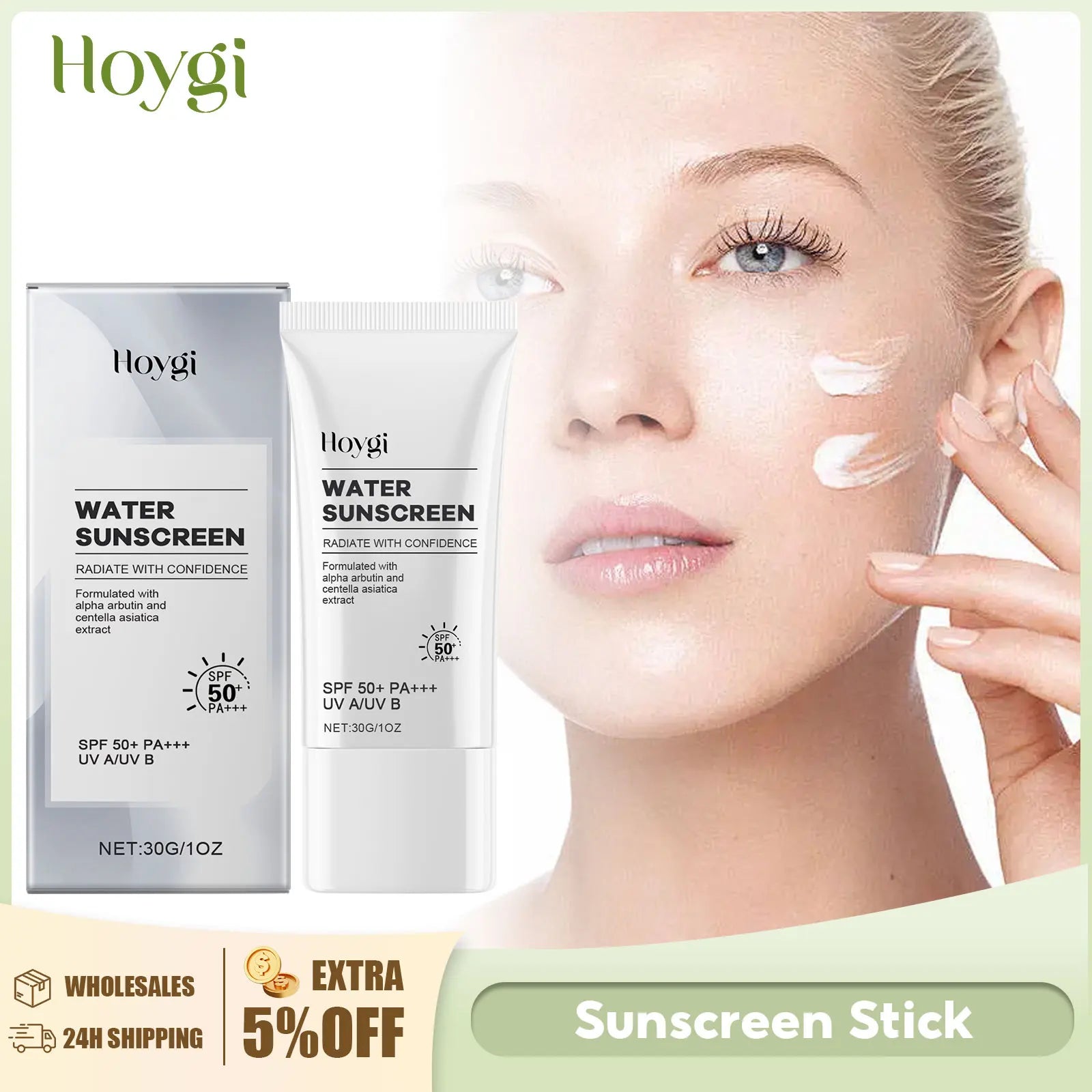 Sunscreen Cream Stick Spf 50+ Anti Oxidant UV Oil-Control Concealer Nourishing High Sun Protection Isolation Cream for Face Body