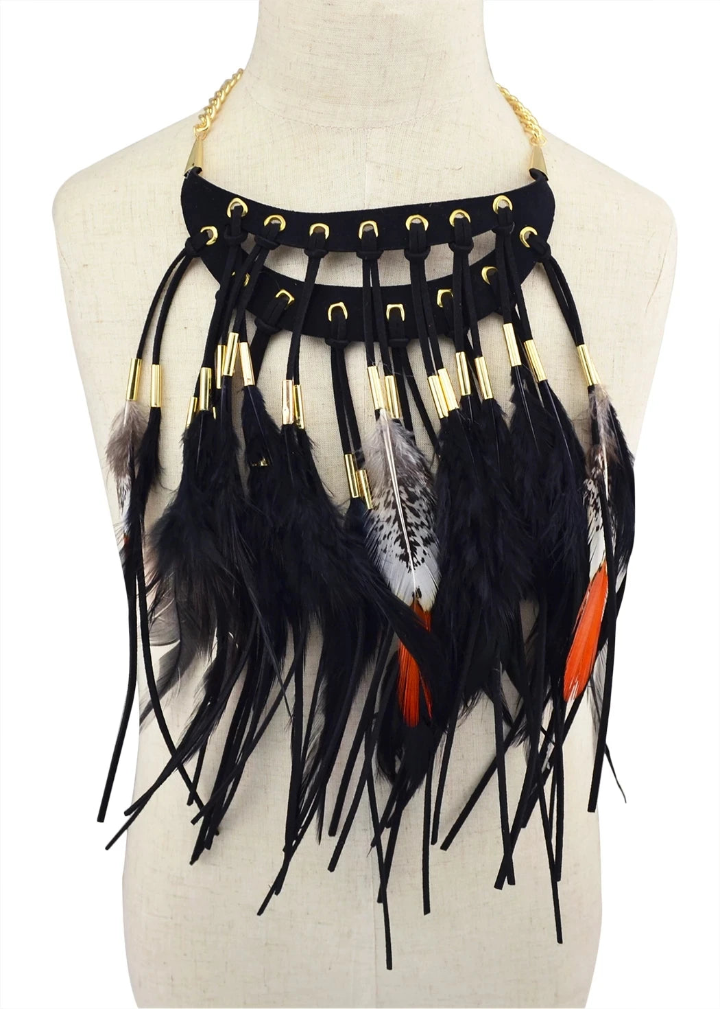 Boho Ethnic Big Choker Necklaces Women Handmade Jewelry Indian Statement Layered Collar Necklace Collier Femme Tribal Party Gift