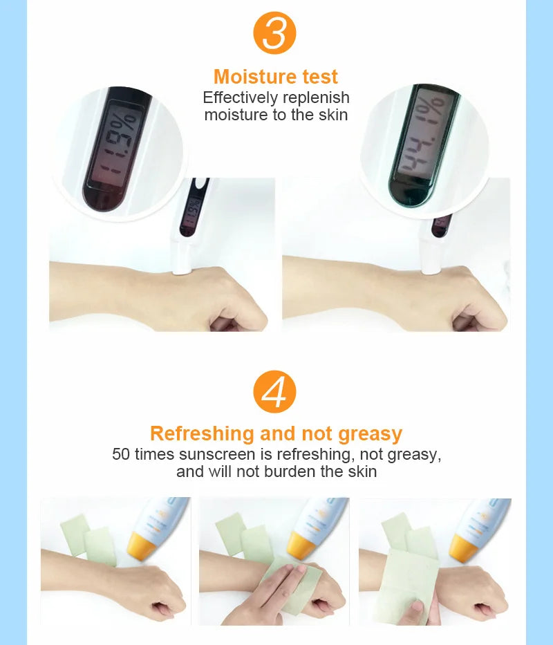 Sunscreen SPF50+ Facial Body Sunscreen Whitening Sun Cream Sunblock Skin Protective Cream Anti-Aging Oil-control Moisturizing