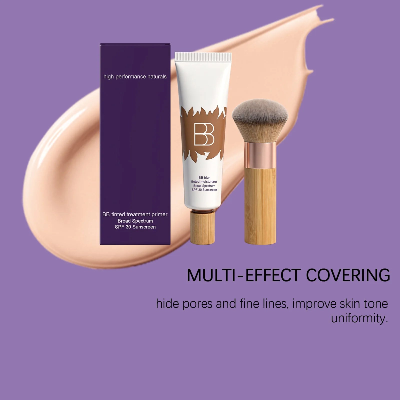 Sunscreen BB Cream Kit Efficient Sun Protection Balance Control Oil Cover Face Blemishes Perfect Makeup Facial Primer Foundation