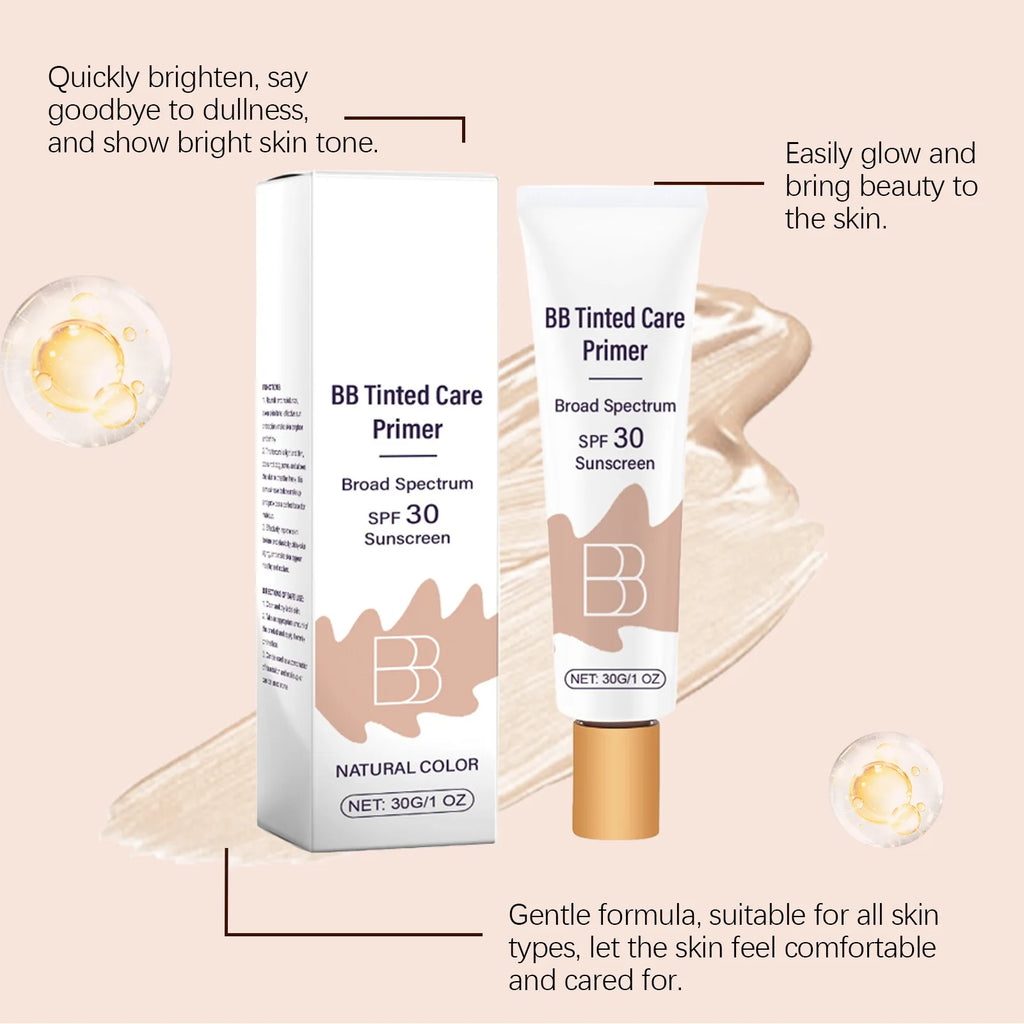 Sunscreen BB Cream Protect Sun Burn Calm Redness Balance Oil Shine Conceal Face Blemish Enhance Skin Barrier Portable Concealer