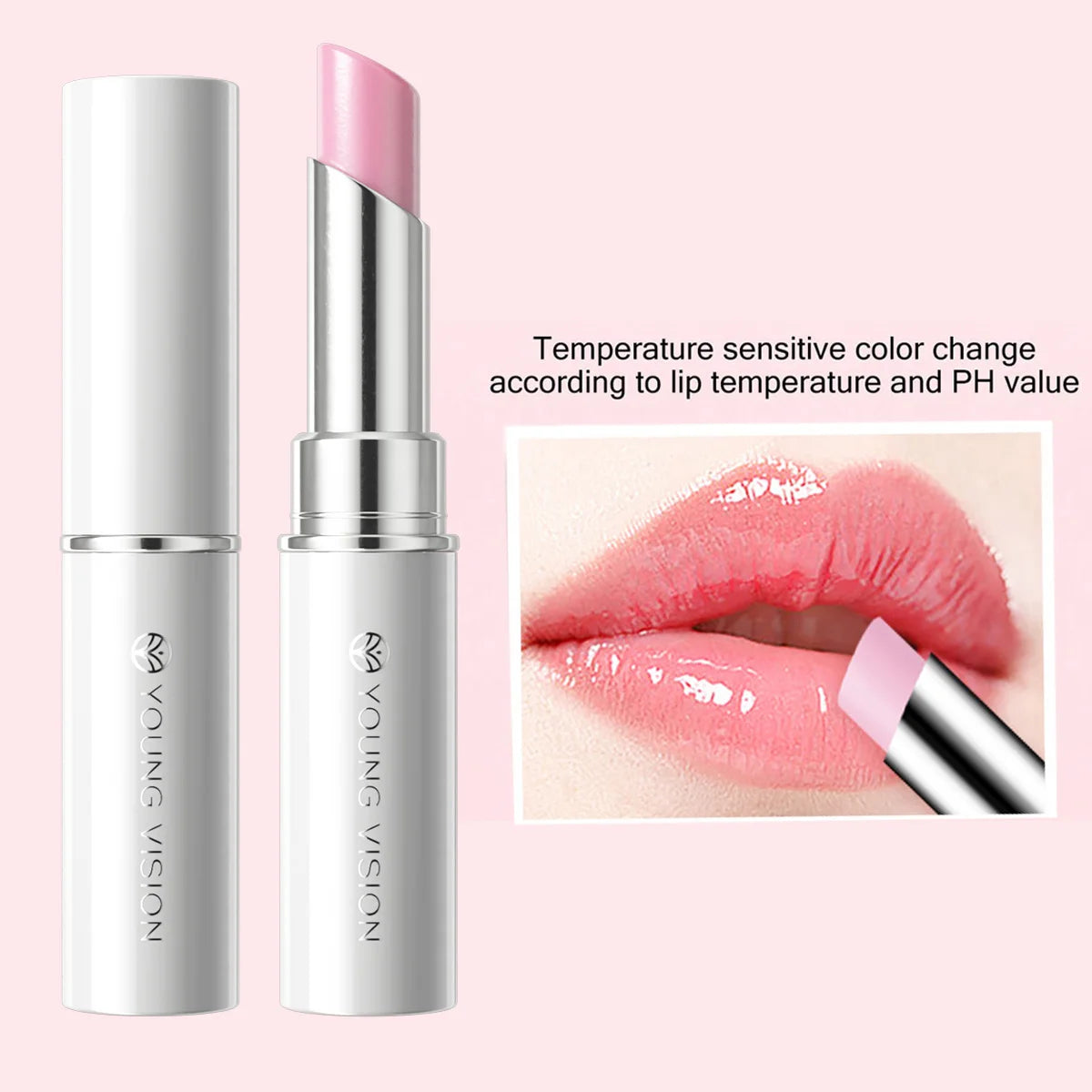 Aloe Vera Color-Changing Lip Balm, Moisturizing Repairing, Waterproof, Anti-Dryness,Temperature-Activated Lipstick for Hydration