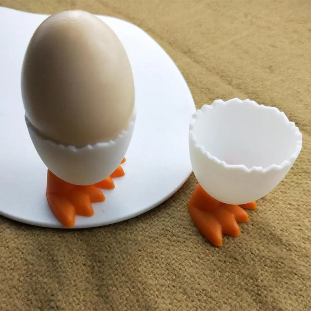 Egg Cup Egg Holder for Countertop Chicken Feet Egg Tray Egg Stand Tool Creative Fun Cutlery for Kitchen Bakery Home Table Decor