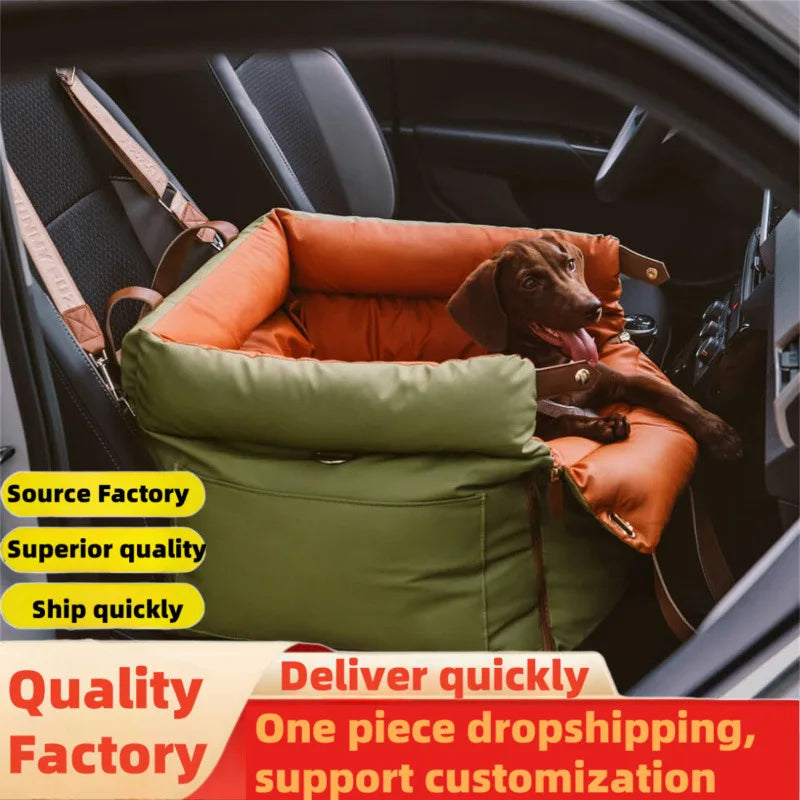 The Car Pet Bed Is Detachable and Washable, Suitable for All Four Seasons.waterproof and Biting Dog Bed Made of Leather PU