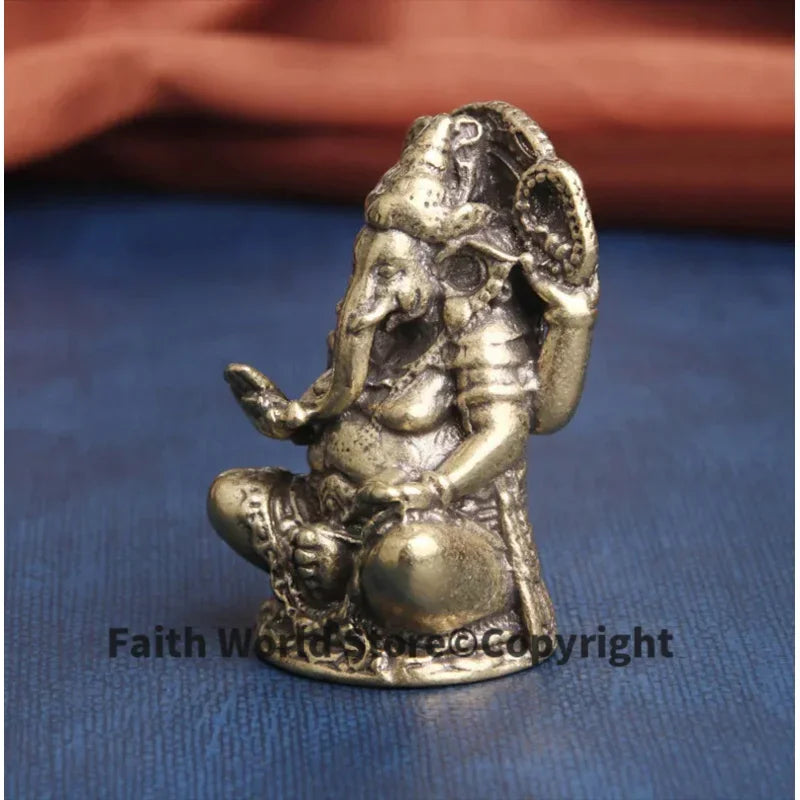 Thailand Japan korea temple Pocket God buddha GANESH elephant fortune god Statue protective talisman bring MONEY good luck